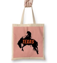 Texas Vintage Retro Bez Çanta Uzun Saplı