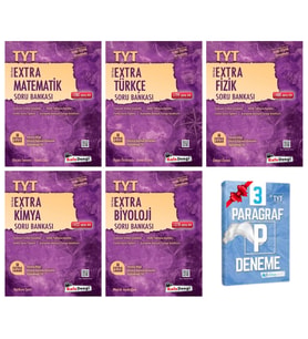 TYT Extra Matematik Türkçe Fizik Kimya ve Biyoloji Soru Bankası