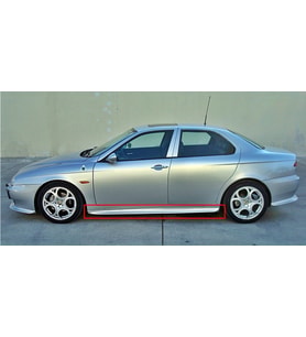 alfa romeo 156 yan marşpiyel takımı-  PLASTİK