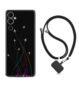Tecno Pova 4 Kılıf Silikon Boyun Askılı İpli Desenli Silikon Line Planet 1736