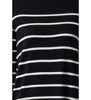 Moda Stil Regular Bisiklet Yaka Midi Boy Elbise Premium İplik Özel İplik Triko Basic Çizgili