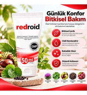 Redroid Bitkisel İçerikli Hassas Bölge Bakım Kremi 50 ml x4