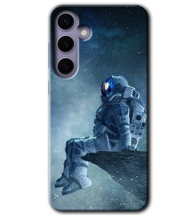 Galaxy S24 Kılıf HD Desen Baskılı Kılıf - Astronot Yalnızlığı