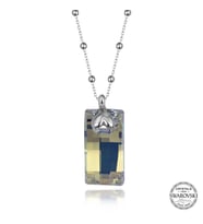 Swarovski Crystal Taşlı Top Zincir Baget Gümüş Kadın Kolye