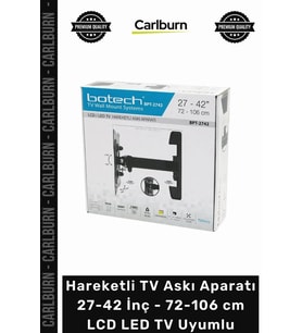 Hareketli TV Askı Aparatı - 27-42 İnç - 72-106 cm - LCD LED TV Uyumlu