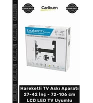 Hareketli TV Askı Aparatı - 27-42 İnç - 72-106 cm - LCD LED TV Uyumlu