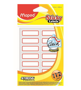 Maped Sticky Labels Üstü Korumalı Etiket 13x38 mm 112'li 774810 