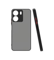 Coverzone Xiaomi Poco C65 ile uyumlu K?l?f Hux Kapak ??k ve Dekoratif Model Toz Kir ve Darbelere Kar?? Koruma Y�kseltilmi? Kenarlar ile Ekstra Koruma Siyah