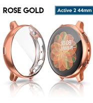 Ally SM Galaxy Watch Active 2 44mm R820 Slim 360 Koruma Silikon Kılıf-(5775) - MCT2504-6015 (Rose Gold Altın)
