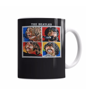 Let It Be Beatles Vintage 70s Kupa Bardak Porselen