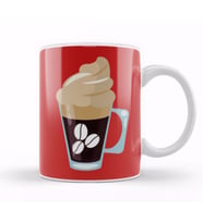 Funny Coffee Drinks Art Lover Gift Quote   Vintage Retro Rainbow Style Kupa Bardak Porselen