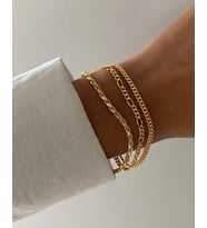 xuping 14 k alrın kaplama kadın 3lü bileklik