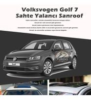 Volksvogen Golf 7 Parlak Siyah Yalancı Çakma Sahte Sunroof