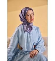 Silk Home Twill İpek Desenli Eşarp 11536