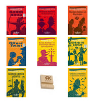 İş Çocuk Klasikleri 8-13 Yaş Robinhood Sherlock Olivertwist Kralarthur Robinson Monte Cristo 8li Set