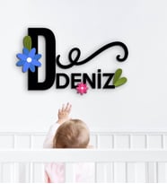BK Gift Kişiye Özel İsimli Ahşap Duvar Yazısı-7