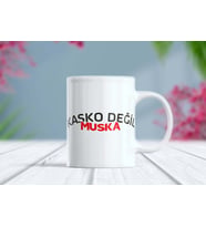 Kasko Değil Muska Yazılı Araba Arkası Sözlü Kupa Bardak (Beyaz)
