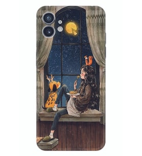 Nothing Phone 1 Kılıf Desenli Silikon Dog And Girl 1358