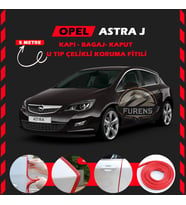 Opel Astra J Oto Araç Kapı Koruma Fitili 5metre Parlak Kırmızı Renk