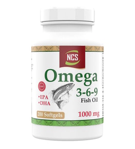 Omega 3 6 9 Balık Yağı 1000 MG 200 Yumuşak Kapsül