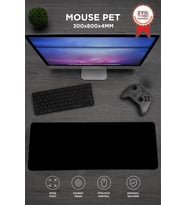 Lenovo Gaming Oyuncu Klavye Fare Altlığı Kaymaz Taban Mouse Pad BK 300*800MM Siyah