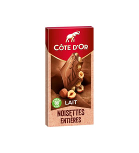 Cote Dor Lait Noisettes Entieres 180 gr