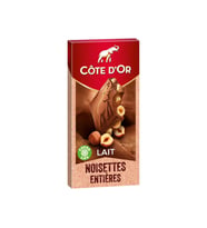 Cote Dor Lait Noisettes Entieres 180 gr