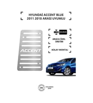 Hyundai Accent Blue Ayak Dinlendirme Pedalı Krom Ayak Dayama Pedalı