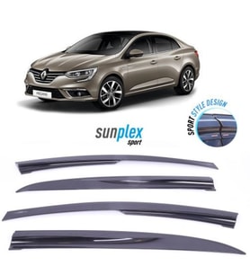 SUNPLEX Renault Megane 4 Sedan 2016 ve Üzeri Spor Cam Rüzgarlığı 4 Prç.