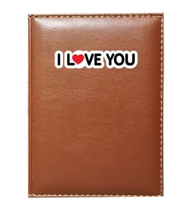 PROMOSYON DENİZİ  I LOVE YOU 7 GÖRSELLİ TABA RUHSAT KABI