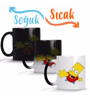 Bart Simpsons Sihirli Kupa Bardak Porselen