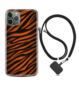 Apple iPhone 11 12 13 14 Pro Max Kılıf Boyun Askılı Silikon Leopar Yeni 1676