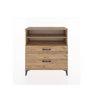 Arges Şifonyer 2 Raflı 2 Çekmeceli 88x30x96 Çam-Çam