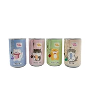 New-Max Sevimli Kedi Figürlü Aksesuarlı Islak Mendil 4'lü Paket Toplam 96 Yaprak 24*4 (Beyaz)