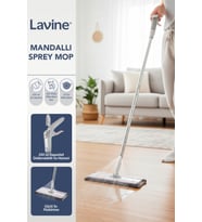 Lavine Mandallı Sprey Mop, Kompakt Tasarım, Mikrofiber Bezli, 4XL Uyumluluk