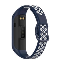 Microsonic Samsung Galaxy Fit 2 R220 Rainbow Sport Band Kordon Lacivert Beyaz