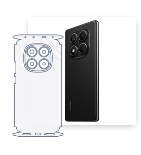 SChitec Redmi Note 14 Pro 4G Uyumlu Fullbody Arka Kaplama Hidrojel Koruyucu Film