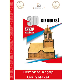 #Oyuncak Eğitici Eğlenceli Lazer Kesim 3mm MDF Boyanabilir 3D Puzzle Demonte Ahşap Oyun Maket
