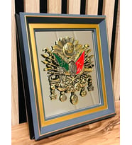 Osmanlı Kabartmalı Armalı Aynalı Tablo