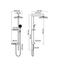 FJ-5157 Mat Füme Duş Ünitesi