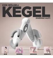 İç Bacak Egzersiz Aleti Thigh Master Kegel Cihazı Pelvik Taban Kas Aleti Kalça ve Kol Sıkılaştırıcı (Beyaz)