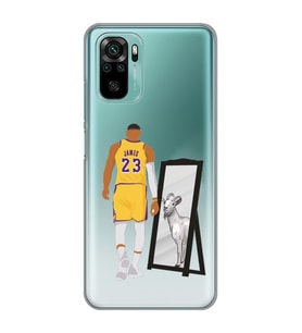Xiaomi Redmi Note 10 / Note 10S Uyumlu Lebron James Goat Tasarımlı Şeffaf Telefon Kılıfı