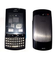 Nokia N303 Kapak Nokia N303 uyumlu Siyah Renk Ön Kapak Arka Kapak Tuş Takımı