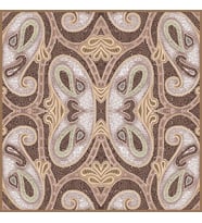 Mandala Desen İtalyan Şifon Seri Eşarp Eşarp Askısı İle Birlikte 140x140 cm Vizo