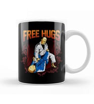 Free Hugs BJJ Jiu Jitsu Pun Awesome Martial Arts Kupa Bardak Porselen