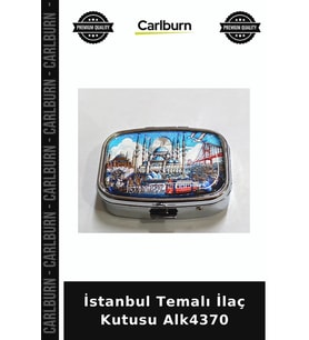 Özel Üretim Hatıra Hediyelik Aksesuar İstanbul Temalı İlaç Kutusu Alk4370
