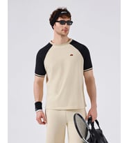 Ellesse 6SM5013-BG Erkek Tişört - Bej/Siyah