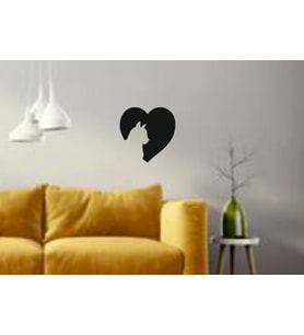 NUMA CONCEPT-CAT LOVE MDF TABLO-Kedi Tablosu (Siyah)