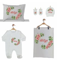 Pia Baby Gl 2202 İsme Özel Beşli Tulum Set