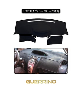 TOYOTA Yaris (2005-2013)TORPİDO KORUMA HALISI SİYAH KENAR